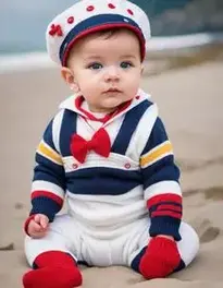 Newborn Sailor Fancy Dress face swap