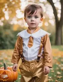 Homemade Boy Halloween Fancy Dress face swap