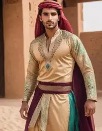 Arabian Nights Costume Male Fancy Dress face swap