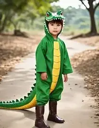 Boy Crocodile Fancy Dress face swap