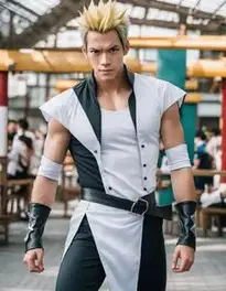 Cosplay Garou Fancy Dress face swap
