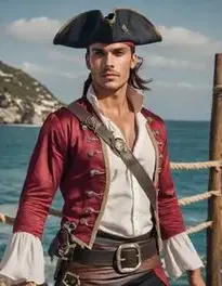 Men Diy Pirate Fancy Dress face swap