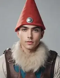 Men Gnome Fancy Dress face swap