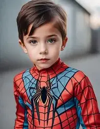 4t Spider Fancy Dress face swap