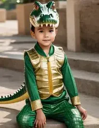 Boy Crocodile Fancy Dress face swap
