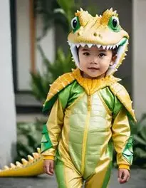 Boy Crocodile Fancy Dress face swap