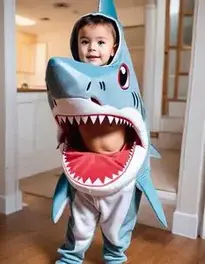 Grandma Shark Fancy Dress face swap