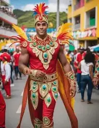 Rio Carnival Costume Male Fancy Dress face swap