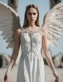 Angel Of Death Costume Female Fancy Dress face swap