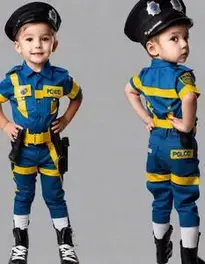 Police Costume Years Fancy Dress face swap
