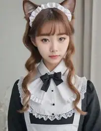 Cat Maid Outfits Fancy Dress face swap