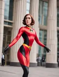 Elastigirl Fancy Dress Fancy Dress face swap