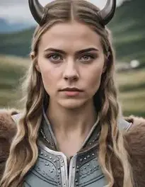 Huntress Viking Cosplay Female Fancy Dress face swap