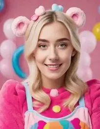 Woman Care Bear Fancy Dress face swap