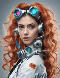 Mad Scientist Costume Female Fancy Dress face swap