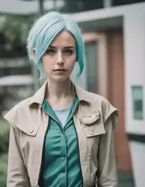 Rick Cosplay Female Fancy Dress face swap