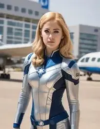 Sue Storm Cosplay Fancy Dress face swap