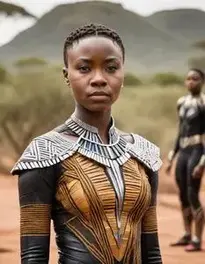 Wakanda Costume Female Fancy Dress face swap