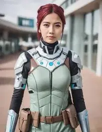 Rick Cosplay Female Fancy Dress face swap