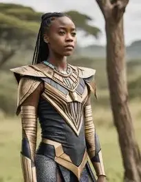 Wakanda Costume Female Fancy Dress face swap