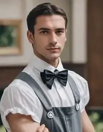 French Maid Costume Male Fancy Dress face swap
