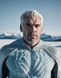 Ice Man Fancy Dress face swap