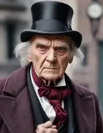 Ebenezer Scrooge Outfit Fancy Dress face swap