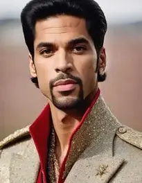 Prince Pop Star Fancy Dress face swap