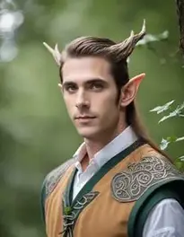 Wood Elf Cosplay Male Fancy Dress face swap