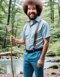 Bob Ross face swap