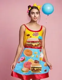 Healthy And Junk Food face swap