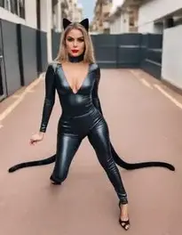 Cat Woman face swap