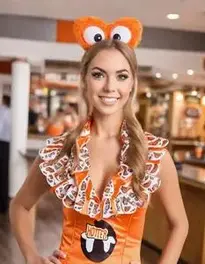 Hooters Fancy Dress face swap