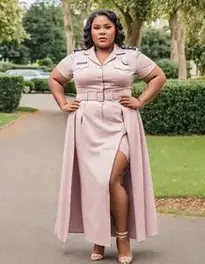 Plus Size Police Woman face swap