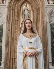 Virgin Mary face swap