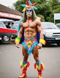 Ultimate Warrior face swap
