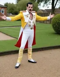 Freddie Mercury Fancy Dress face swap
