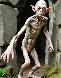 Gollum Fancy Dress face swap