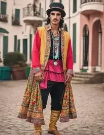 Gypsy Fancy Dress Male face swap