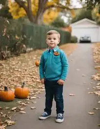 Homemade Boy Halloween face swap