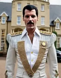 Queen Freddie Mercury Fancy Dress face swap