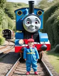 Thomas The Tank Engine Fancy Dress face swap