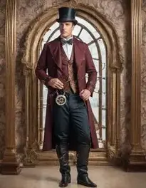 Steampunk Men Outfit face swap