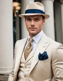 Modern Gatsby Attire For Male face swap