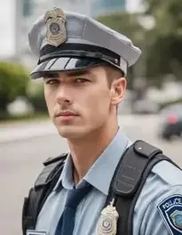 Youth Police Officer face swap