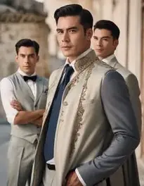 Trio Costume Men face swap