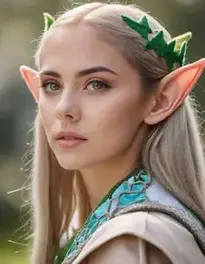 Female Elf Cosplay face swap