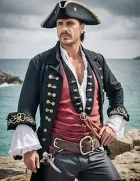 Pirate Costume Adult Men face swap