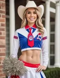 Dallas Cowgirl Cheerleader face swap