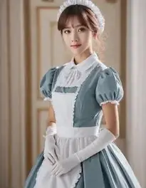 Elegant Maid Outfit face swap